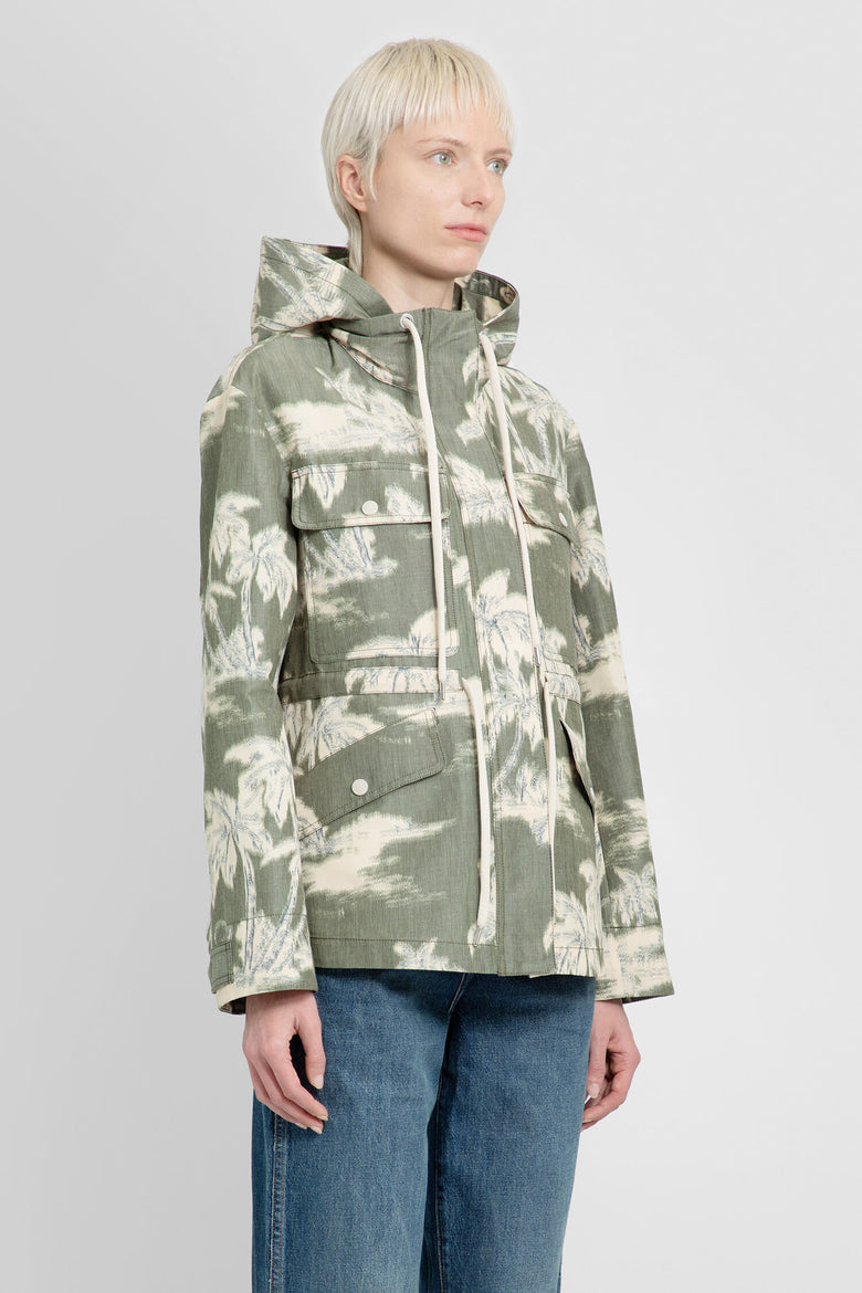 MONCLER WOMAN GREEN JACKETS