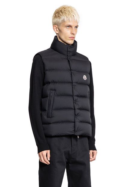 MONCLER MAN BLACK VESTS - Antonioli.eu