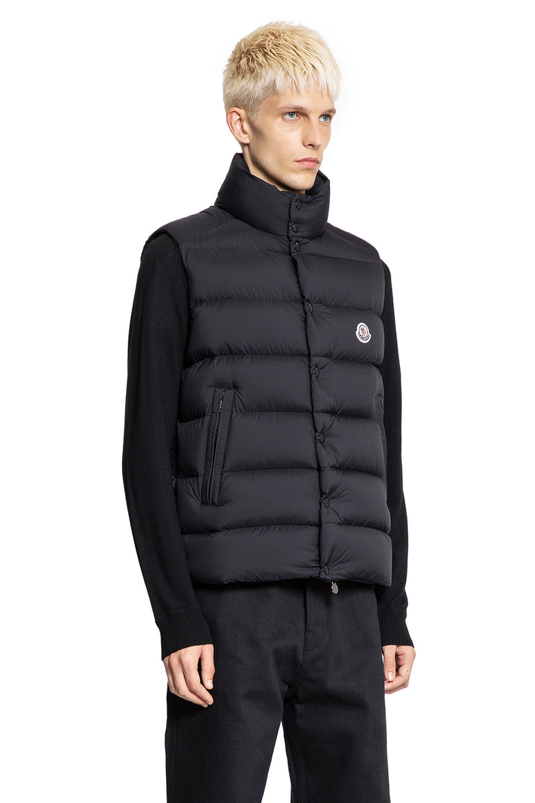 MONCLER WOMAN BLACK VESTS