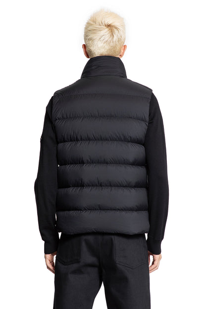 MONCLER MAN BLACK VESTS - Antonioli.eu