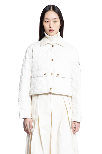 MONCLER WOMAN WHITE JACKETS