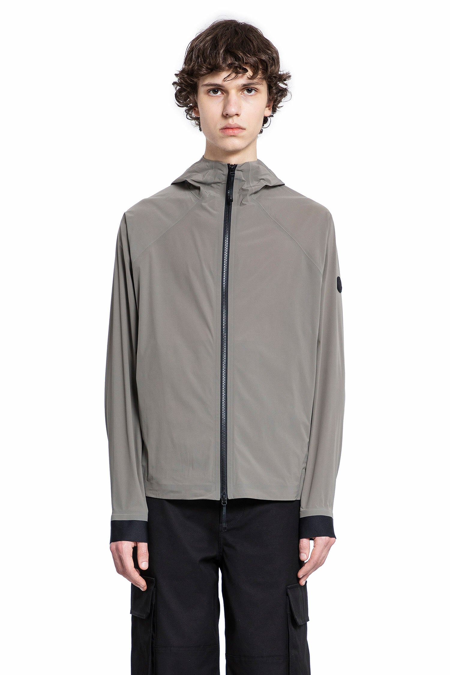 MONCLER MAN GREY JACKETS