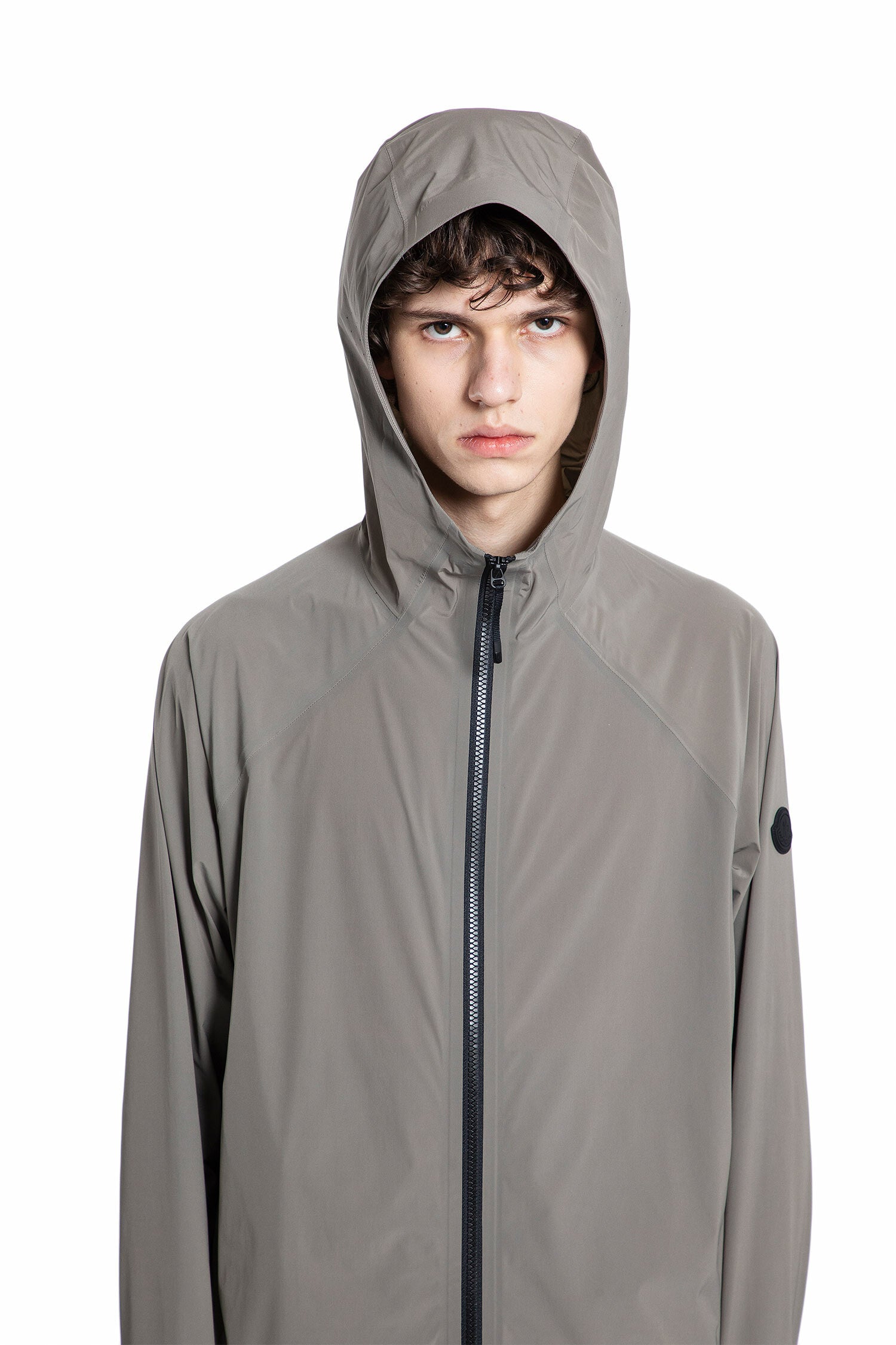 MONCLER MAN GREY JACKETS