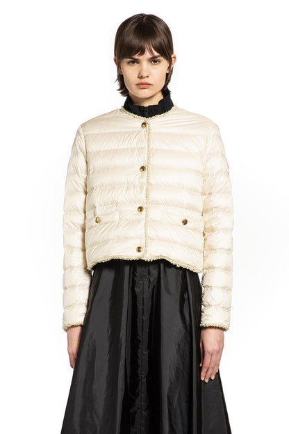 Fleurs Bouclé-Trimmed Short Down Jacket