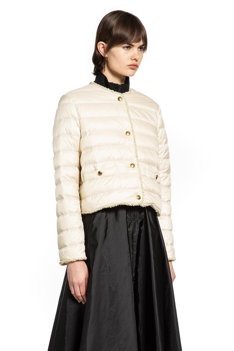 Fleurs Bouclé-Trimmed Short Down Jacket