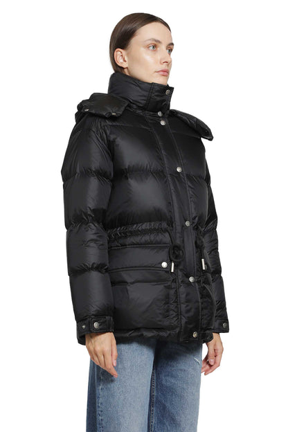 Sesie Hooded Mid-Length Down Jacket