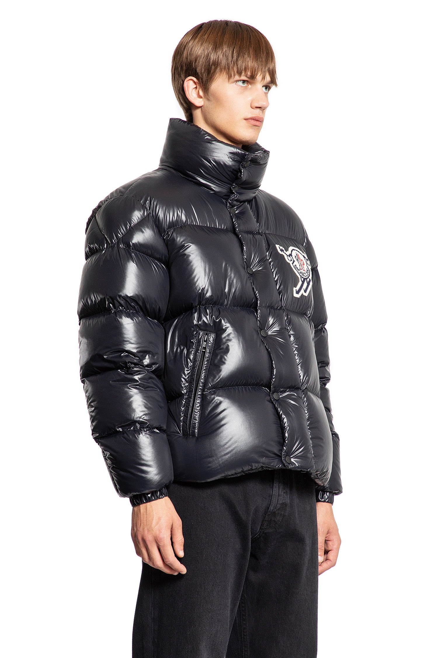 MONCLER MAN BLACK JACKETS