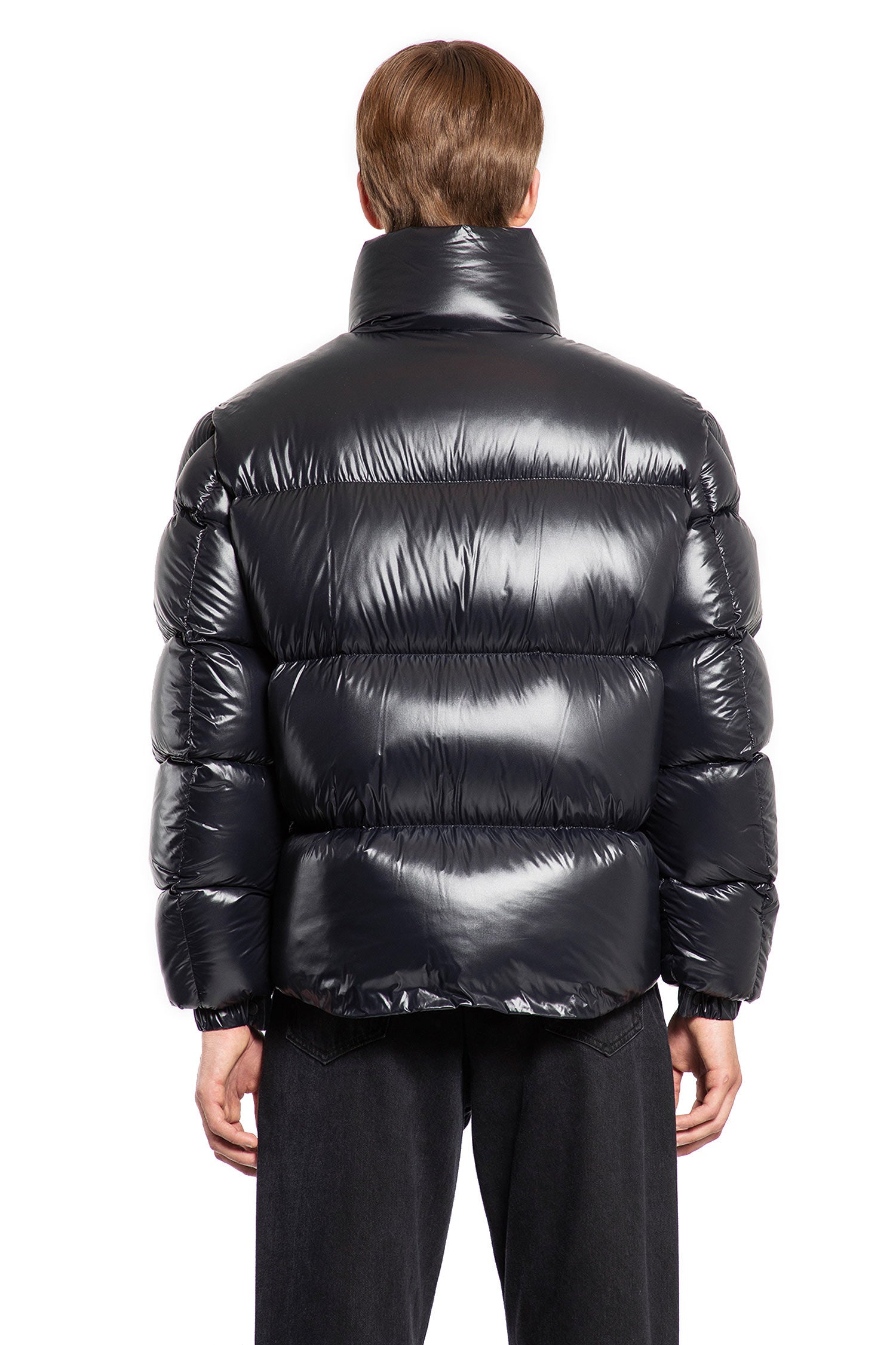 MONCLER MAN BLACK JACKETS