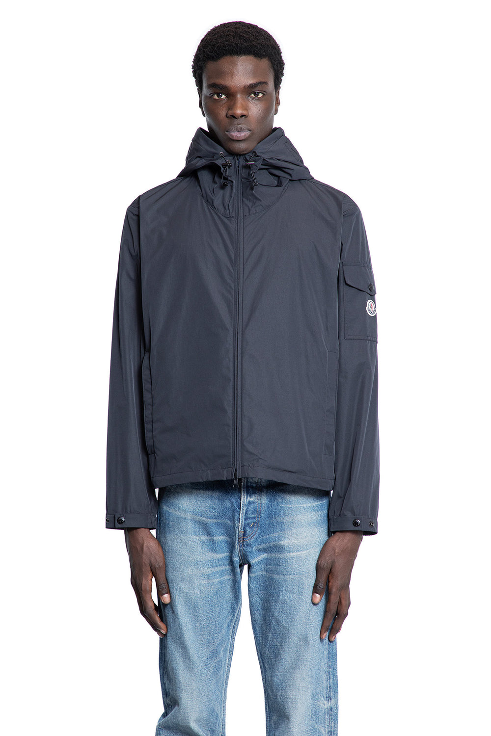 MONCLER MAN BLACK JACKETS