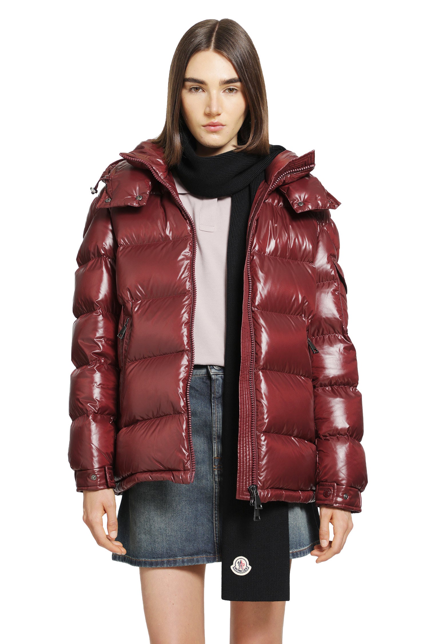 Maire Hooded Short Down Jacket