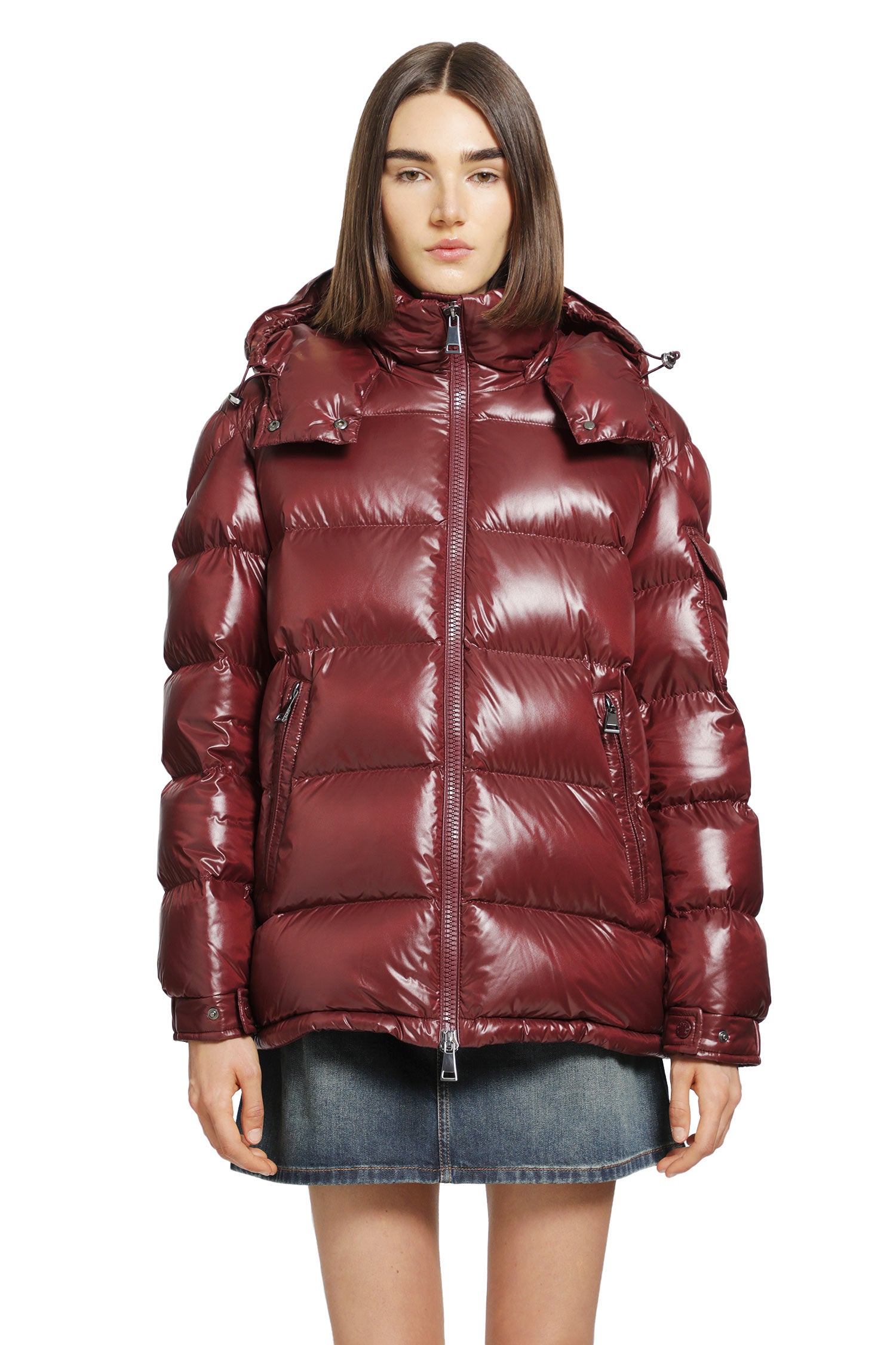 Maire Hooded Short Down Jacket