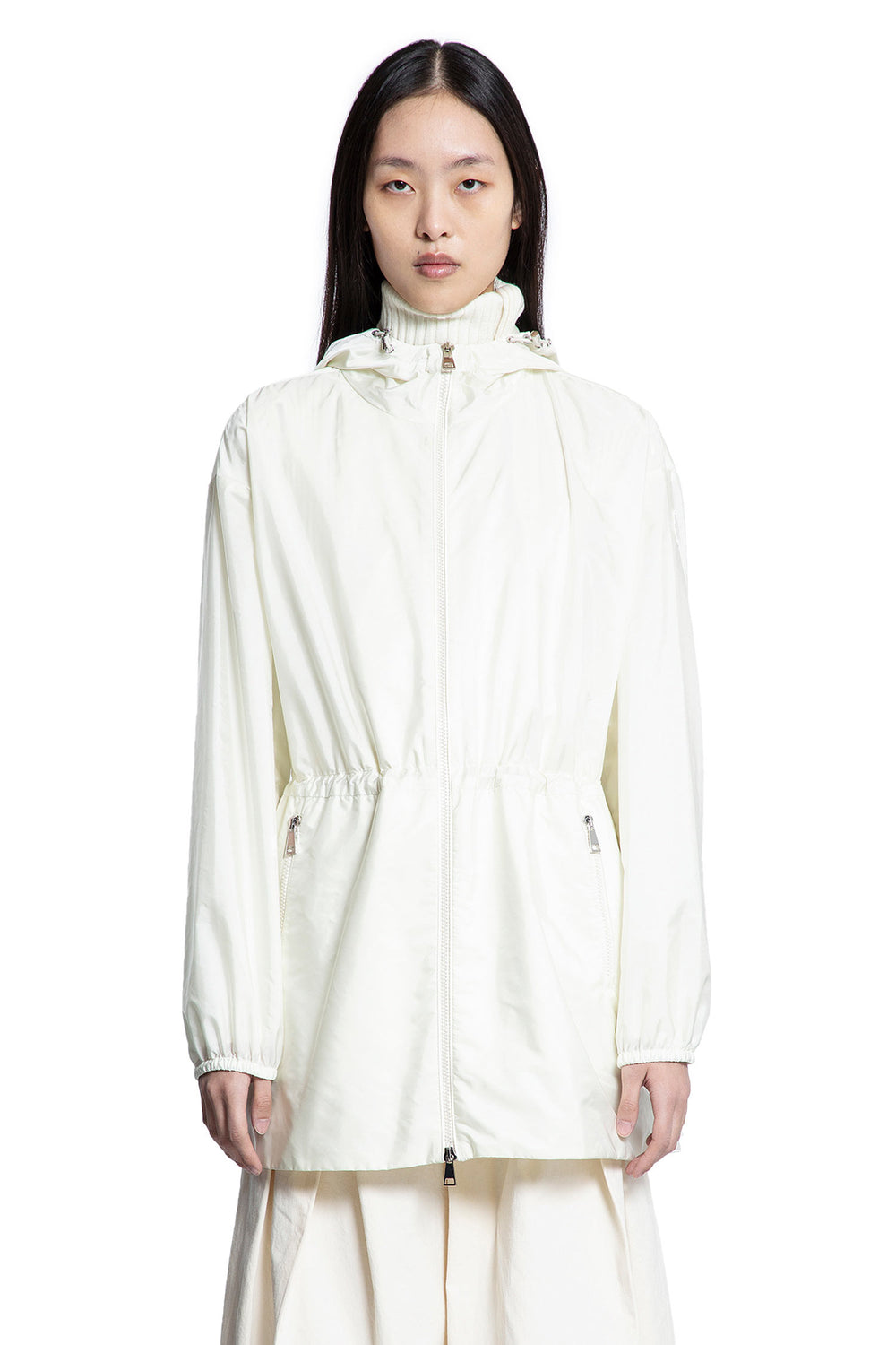 MONCLER WOMAN OFF-WHITE JACKETS