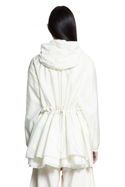 MONCLER WOMAN OFF-WHITE JACKETS