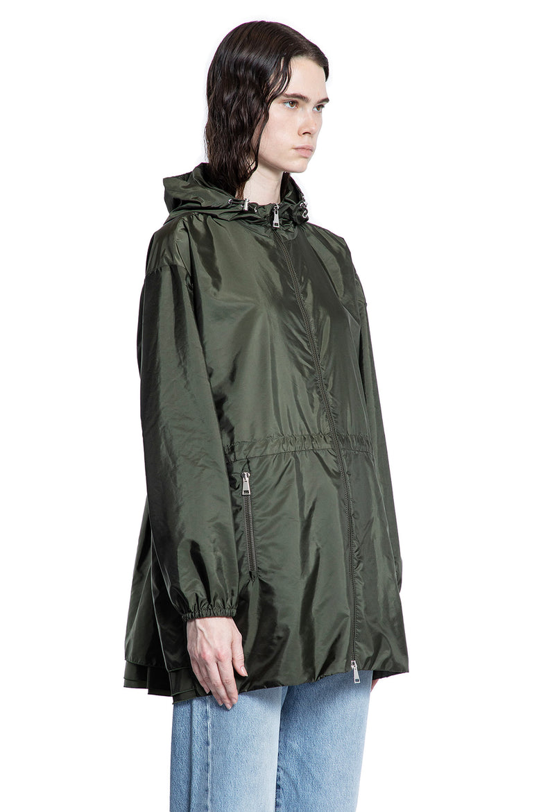 MONCLER WOMAN GREEN JACKETS