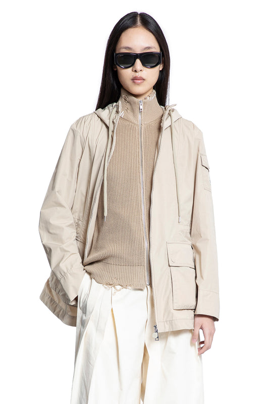 MONCLER WOMAN BEIGE COATS