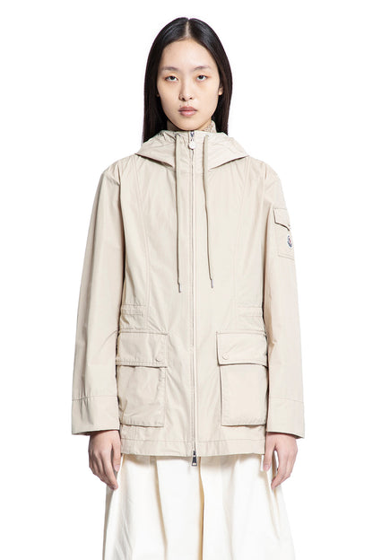 MONCLER WOMAN BEIGE COATS