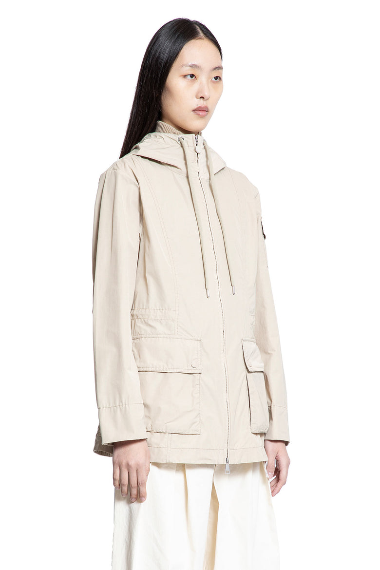 MONCLER WOMAN BEIGE COATS