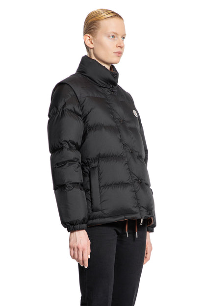 MONCLER WOMAN BLACK JACKETS