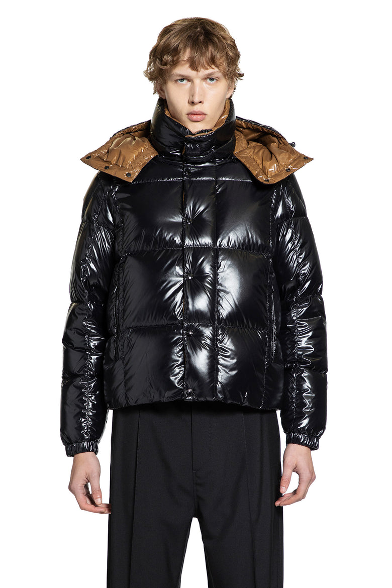 MONCLER MAN BLACK JACKETS