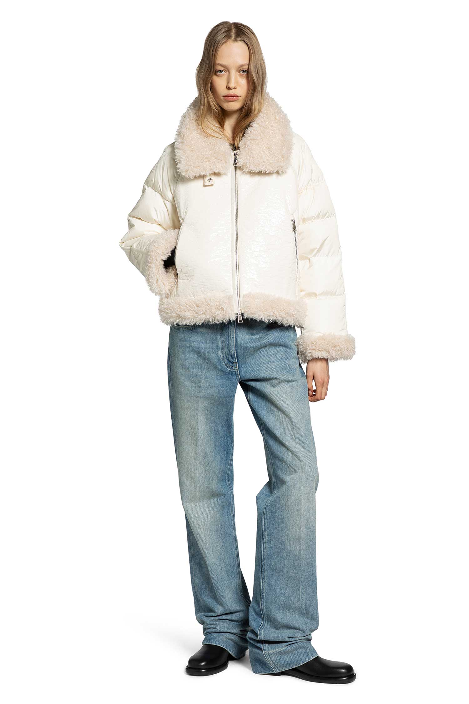 Rubrouk Teddy-Trimmed Short Down Jacket