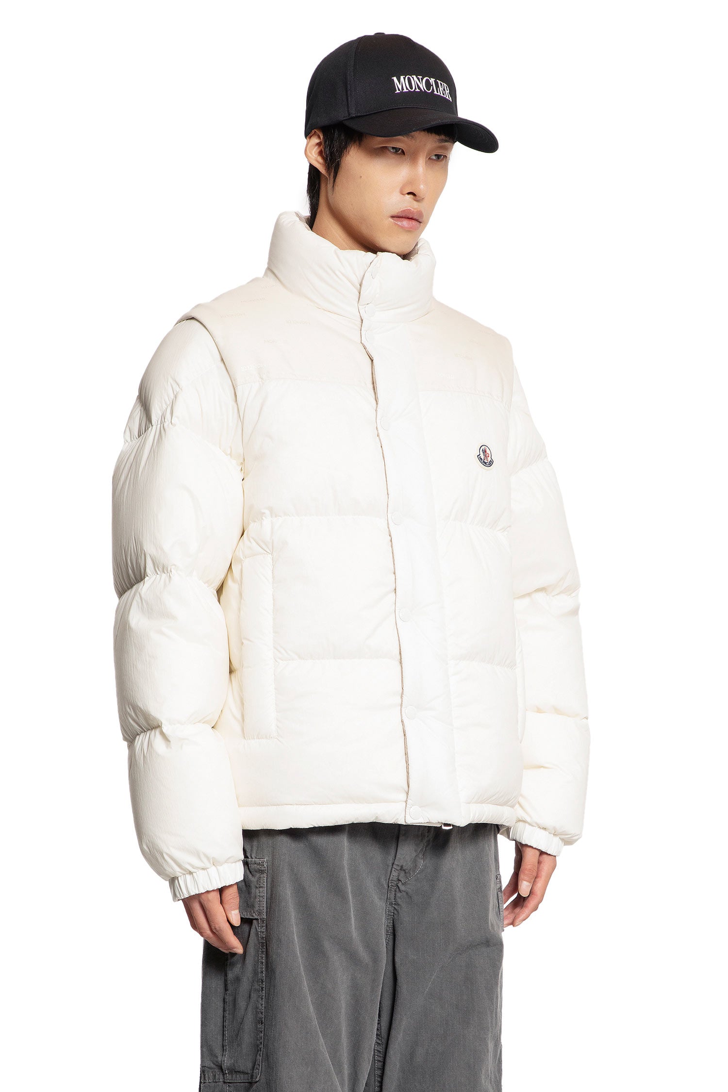 MONCLER MAN WHITE JACKETS