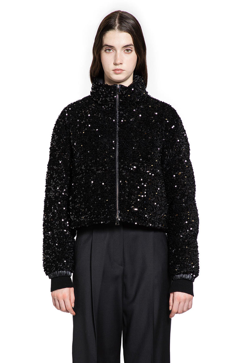Louvi Sequin-Embroidered Short Down Jacket