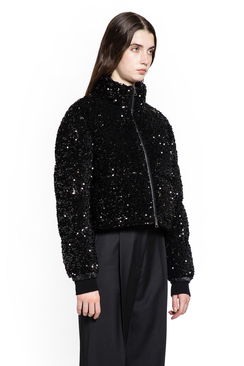 Louvi Sequin-Embroidered Short Down Jacket