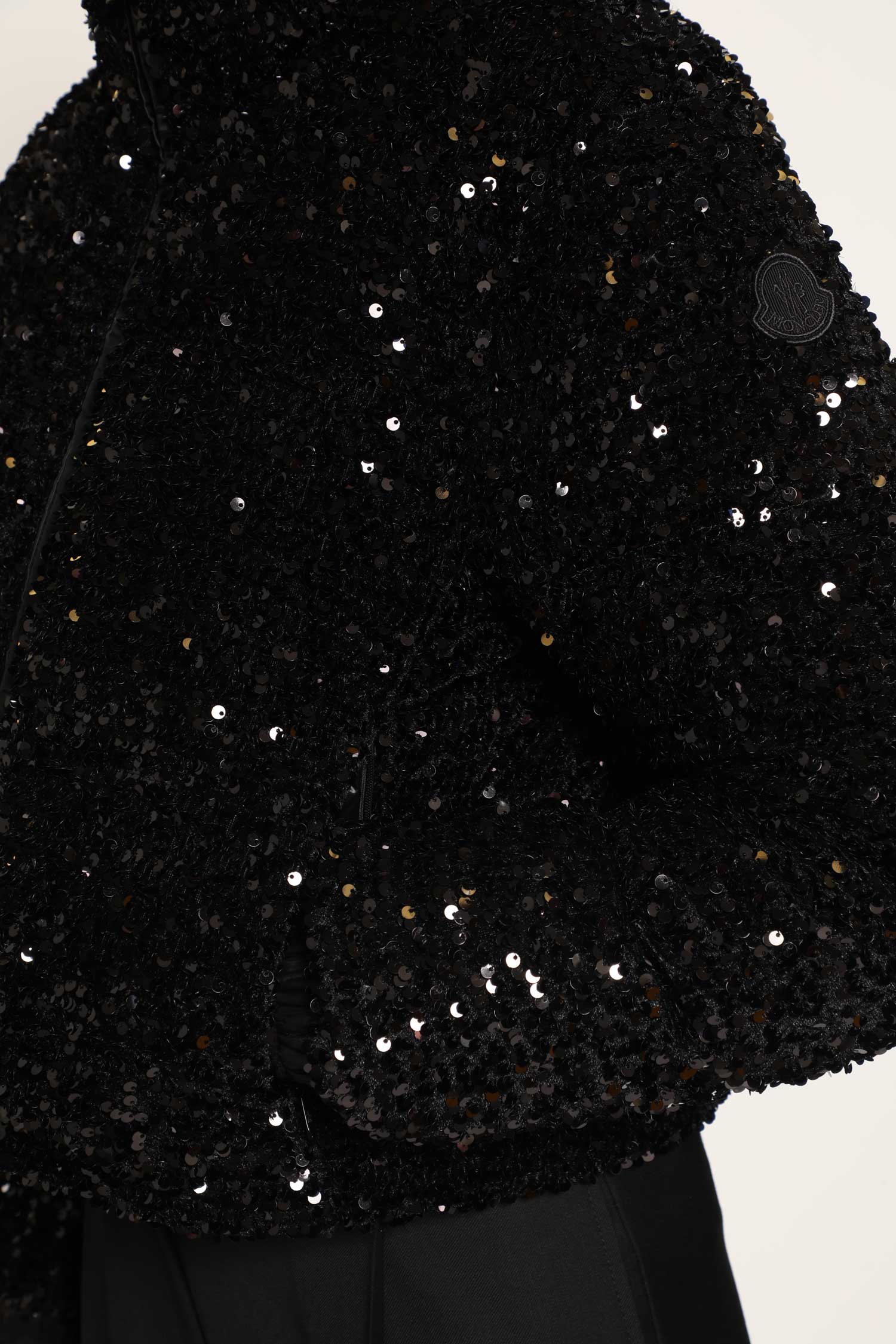 Louvi Sequin-Embroidered Short Down Jacket