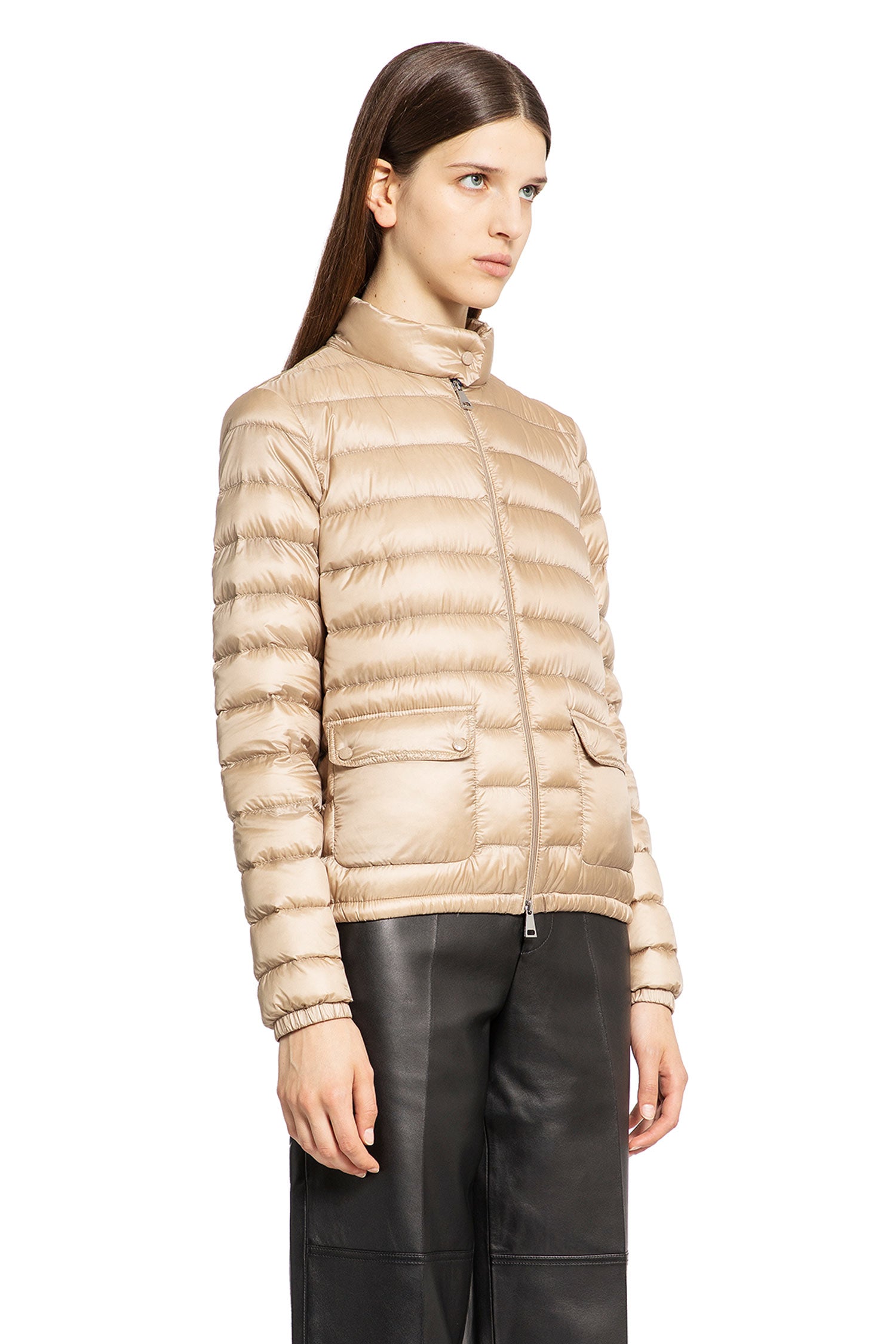 MONCLER WOMAN BEIGE JACKETS