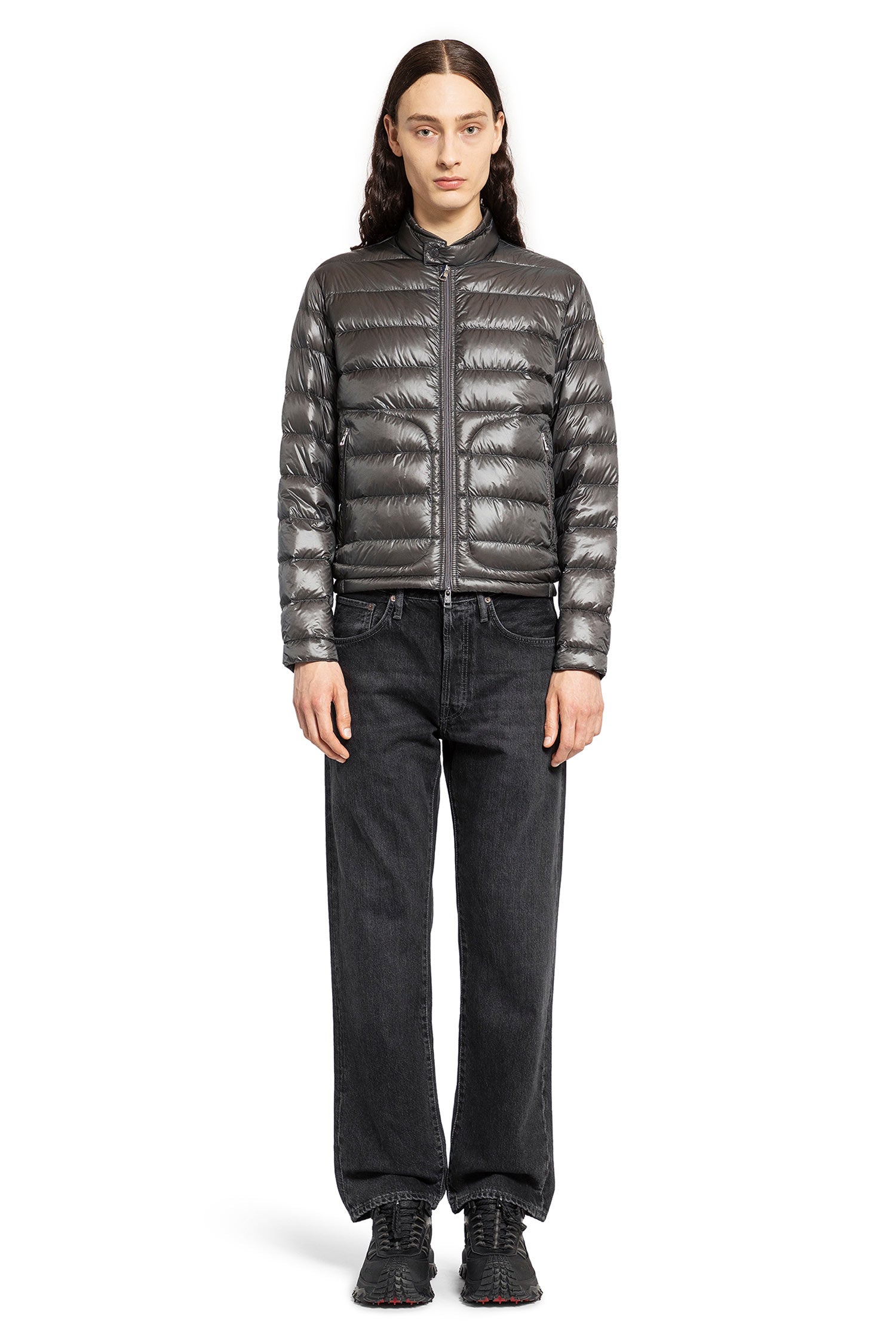 MONCLER MAN GREY JACKETS