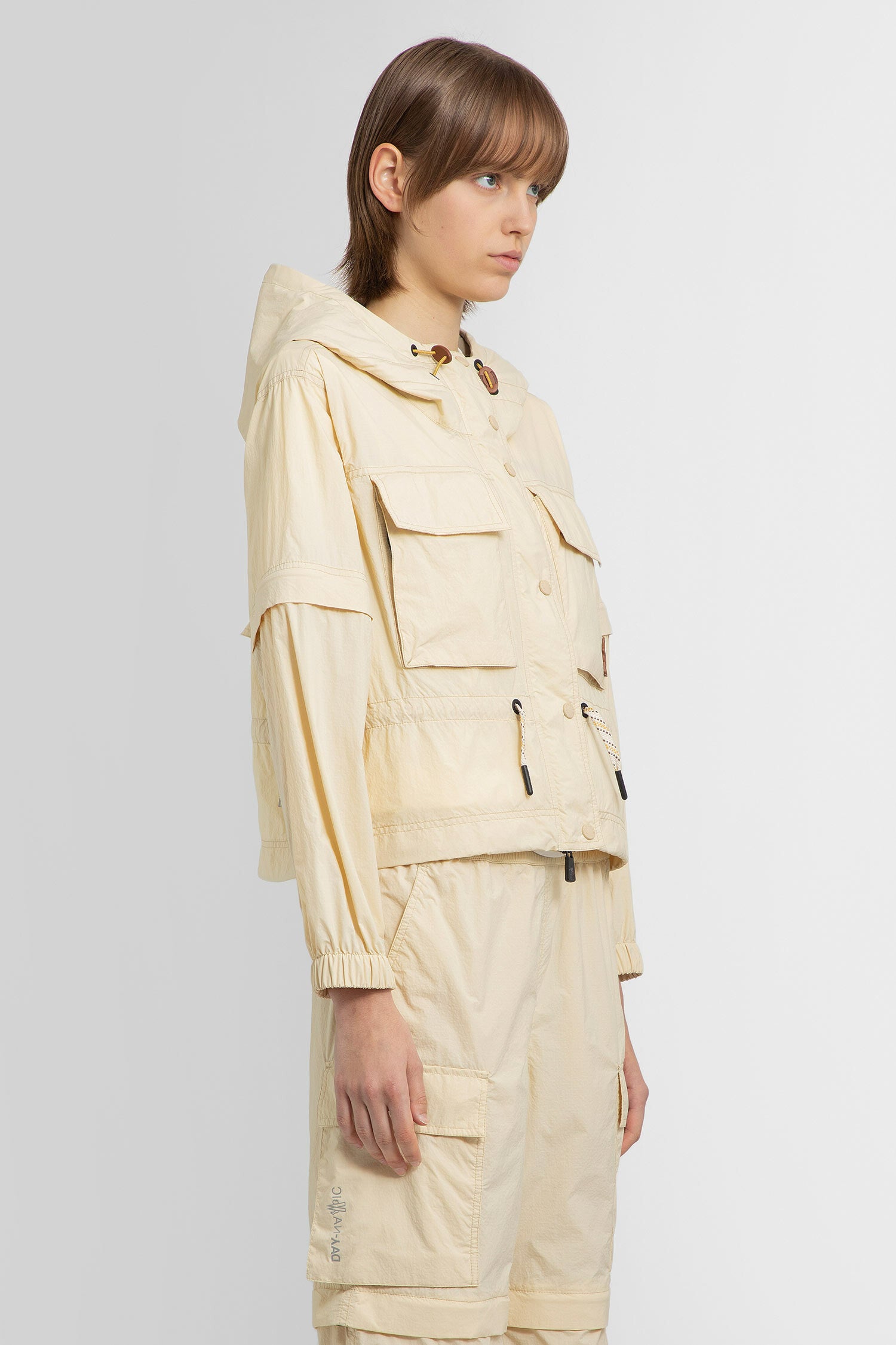 MONCLER GRENOBLE WOMAN BEIGE JACKETS