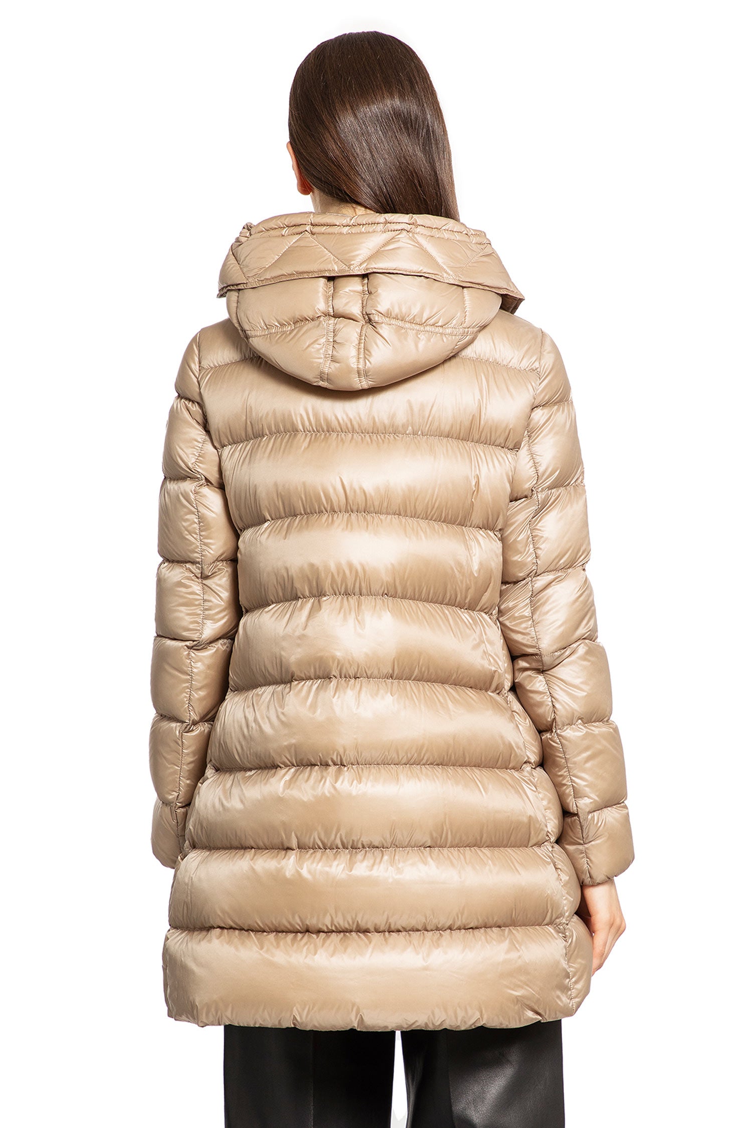 MONCLER WOMAN BEIGE COATS