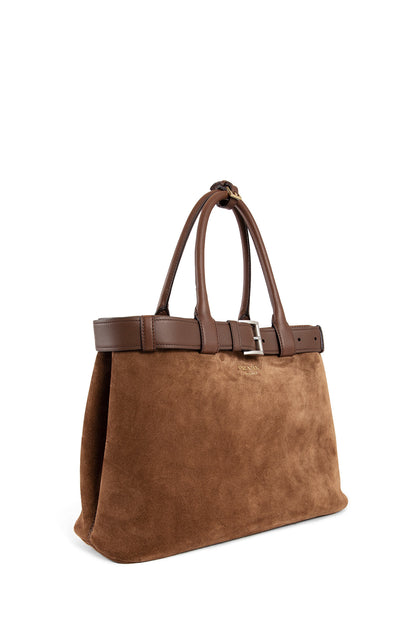 PRADA WOMAN BROWN TOTE BAGS