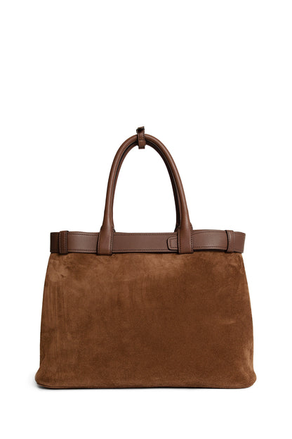 PRADA WOMAN BROWN TOTE BAGS