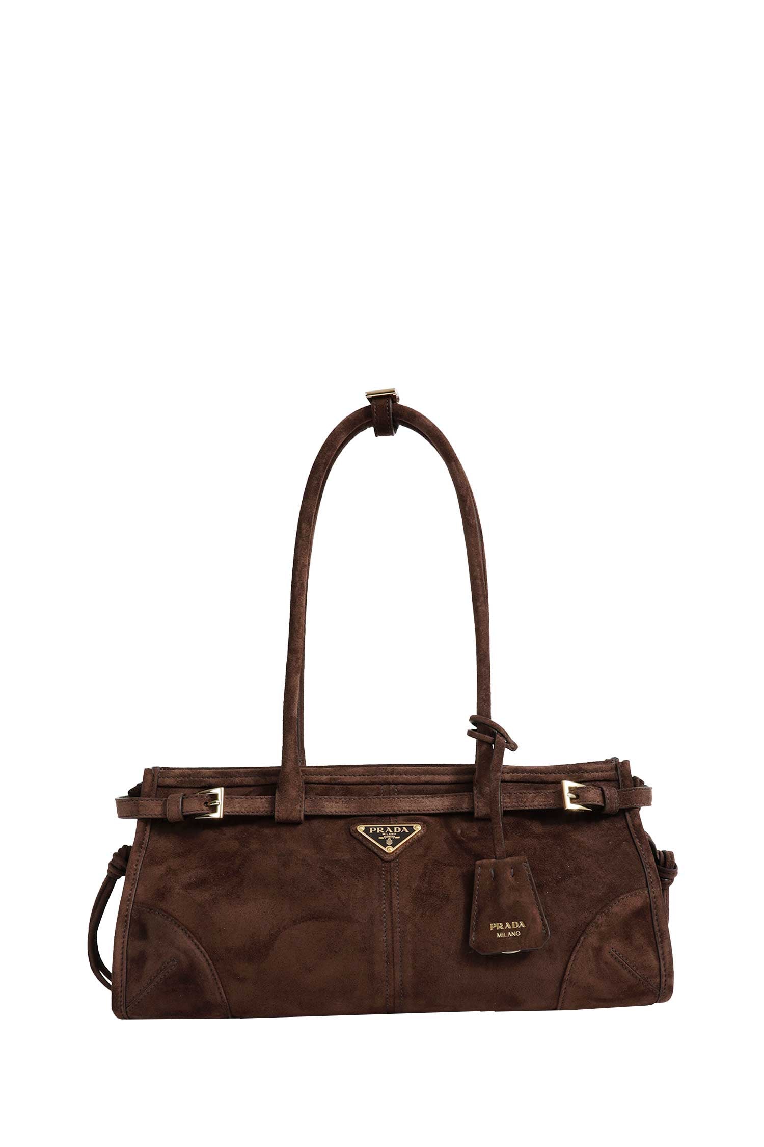PRADA Bonnie Medium Suede Bag woman