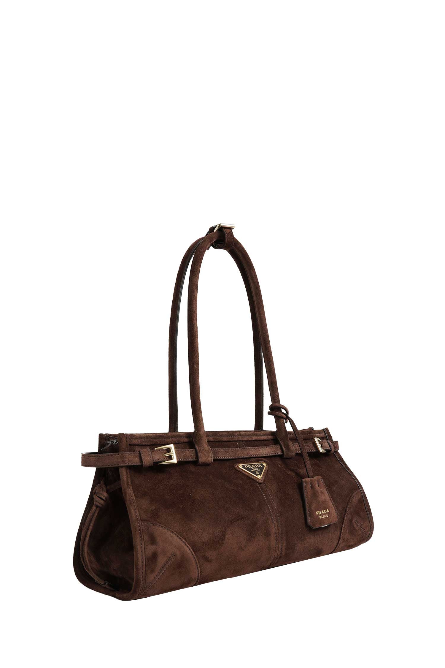 PRADA Bonnie Medium Suede Bag woman