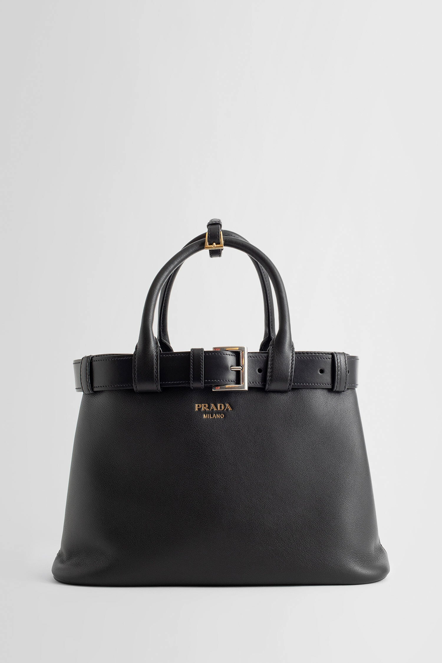 PRADA WOMAN BLACK TOP HANDLE BAGS