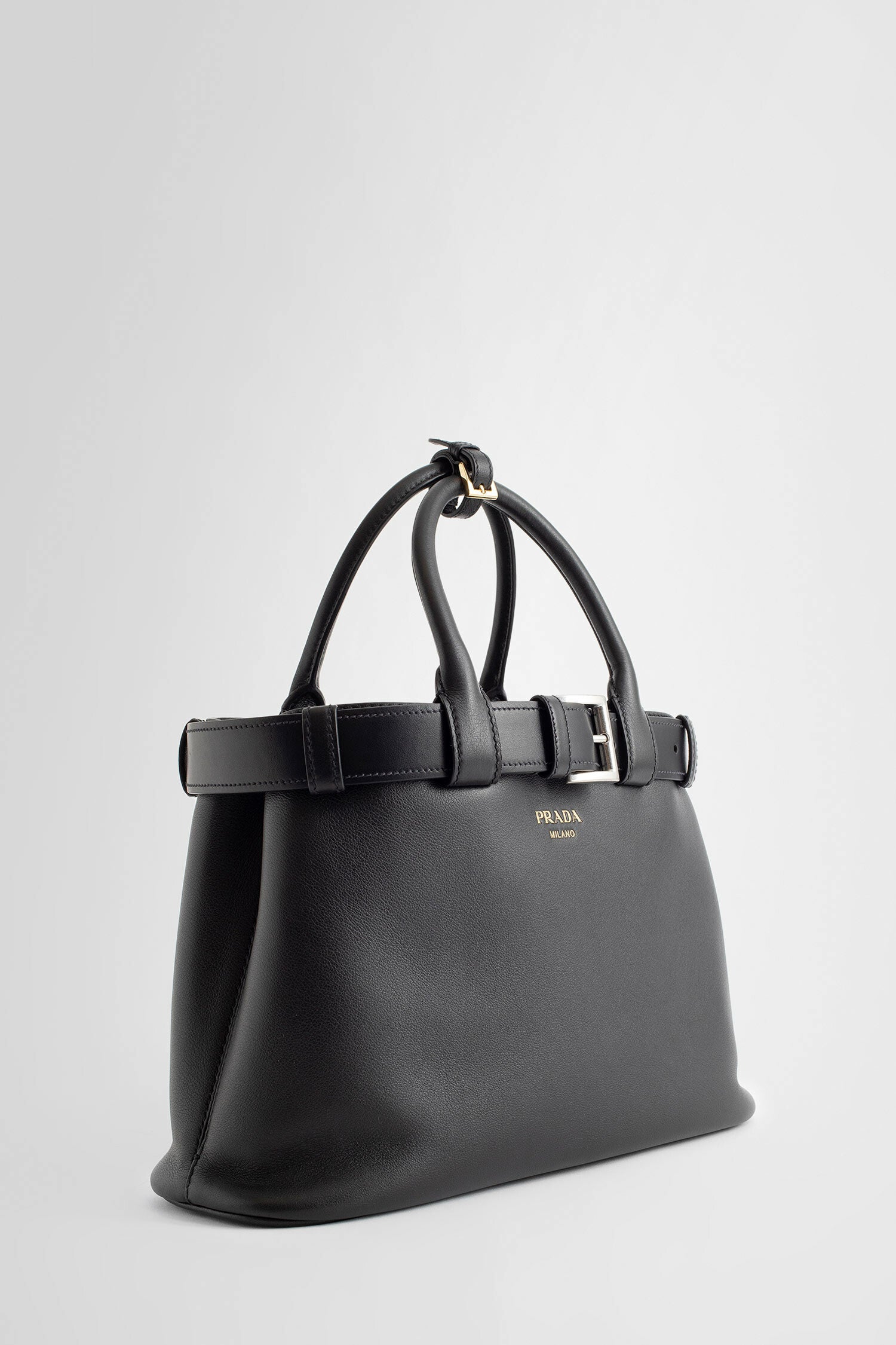 PRADA WOMAN BLACK TOP HANDLE BAGS