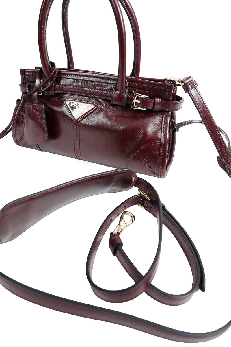 PRADA Bonnie Leather Mini Bag woman
