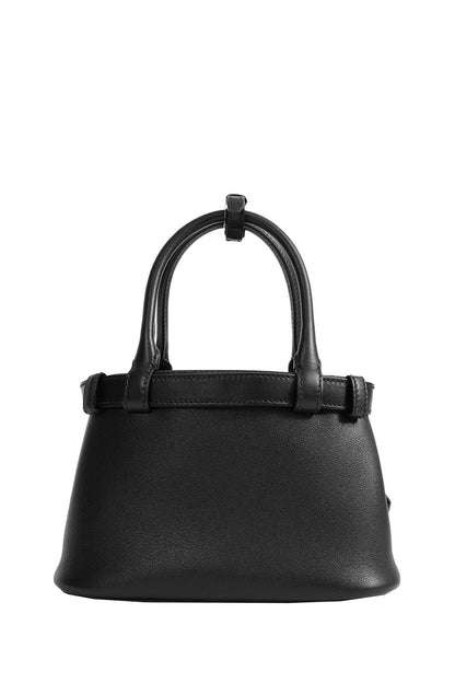 Buckle Small Leather Top Handle Bag