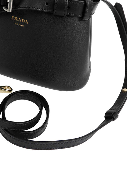 Buckle Small Leather Top Handle Bag