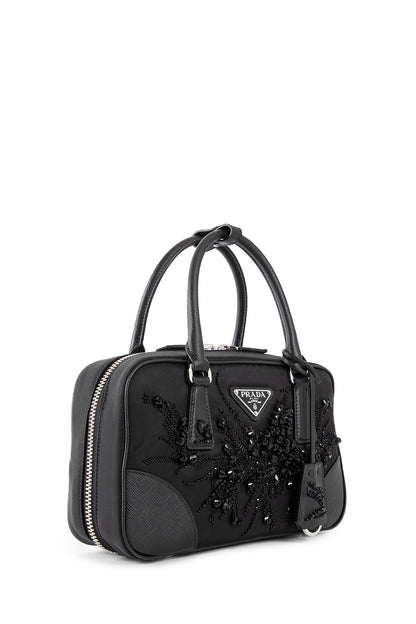 PRADA WOMAN BLACK TOP HANDLE BAGS