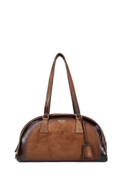 Bowling Medium Suede Bag