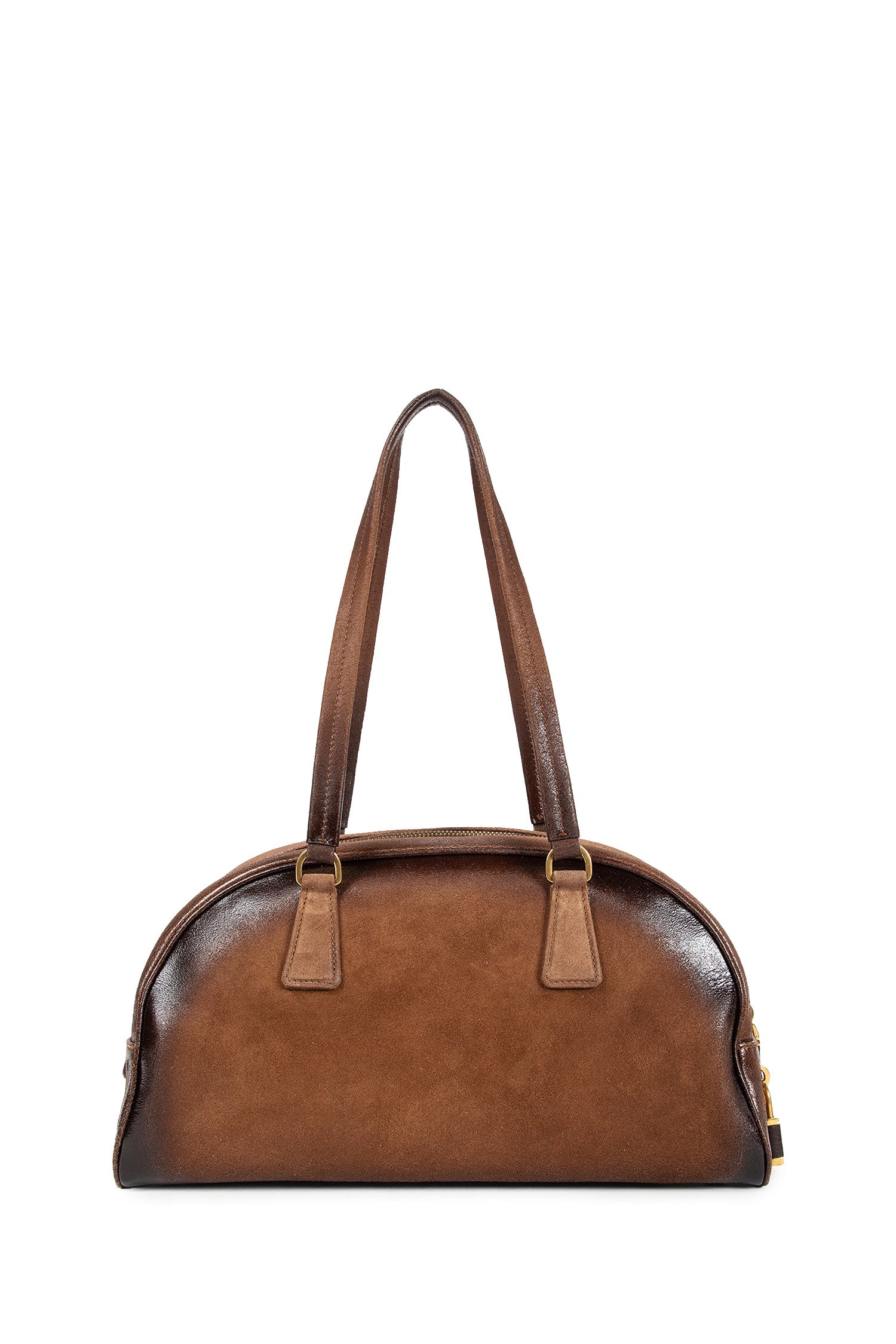 Bowling Medium Suede Bag