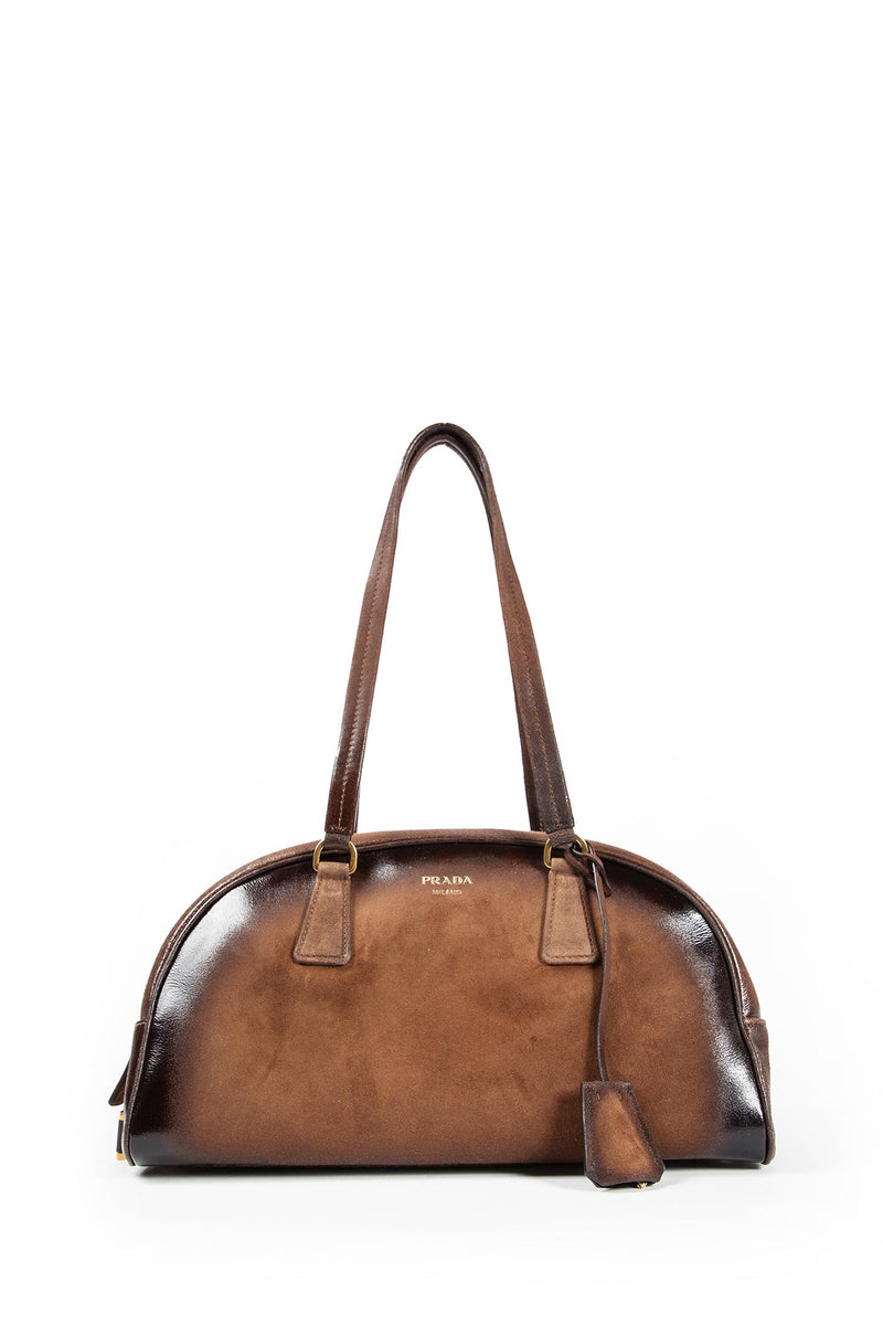 Bowling Medium Suede Bag