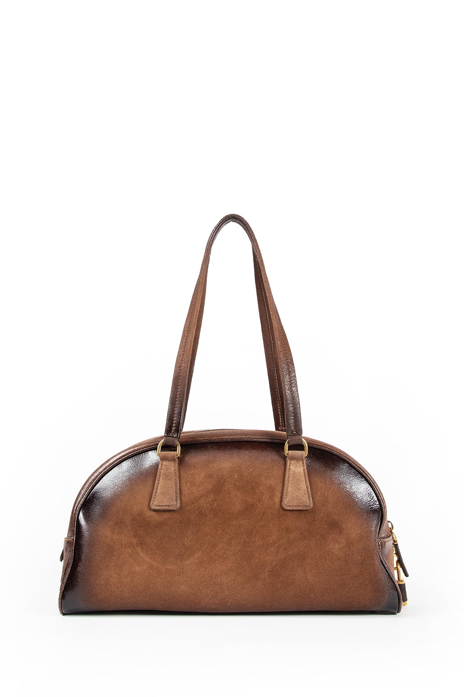 Bowling Medium Suede Bag