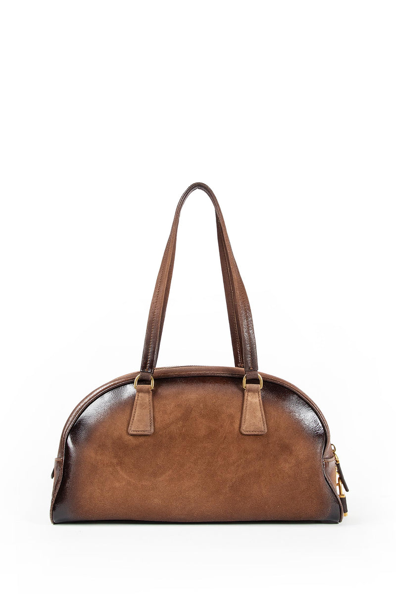 Bowling Medium Suede Bag