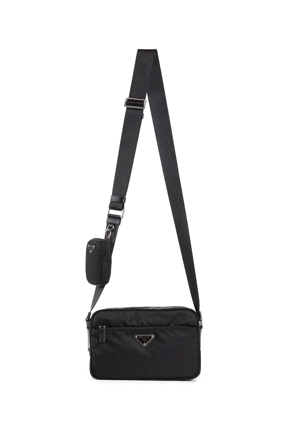 PRADA WOMAN BLACK CROSSBODY BAGS