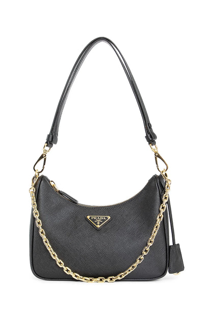 PRADA WOMAN BLACK SHOULDER BAGS - Antonioli.eu