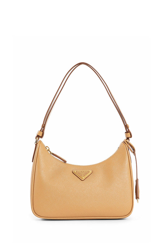 PRADA WOMAN BEIGE SHOULDER BAGS